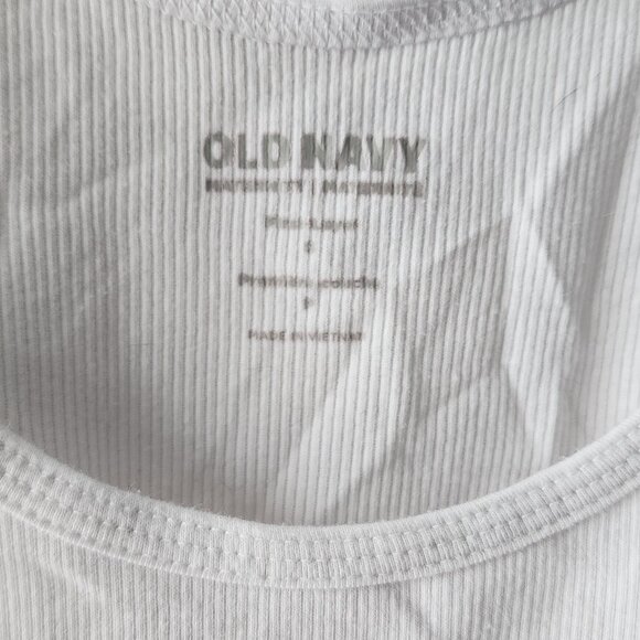 Maternity Rib-Knit Side-Shirred Tank - White - Picture 2 of 4